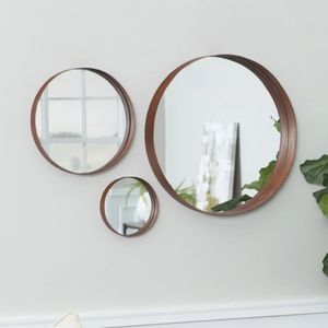 Set Of 3 Metal Wall Mirrors