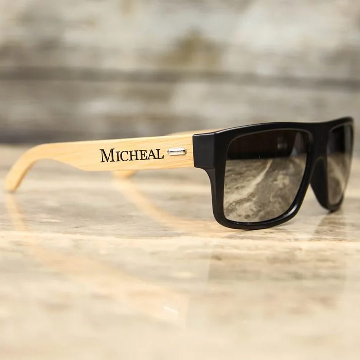 Personalized Engraved Wood Sunglasses