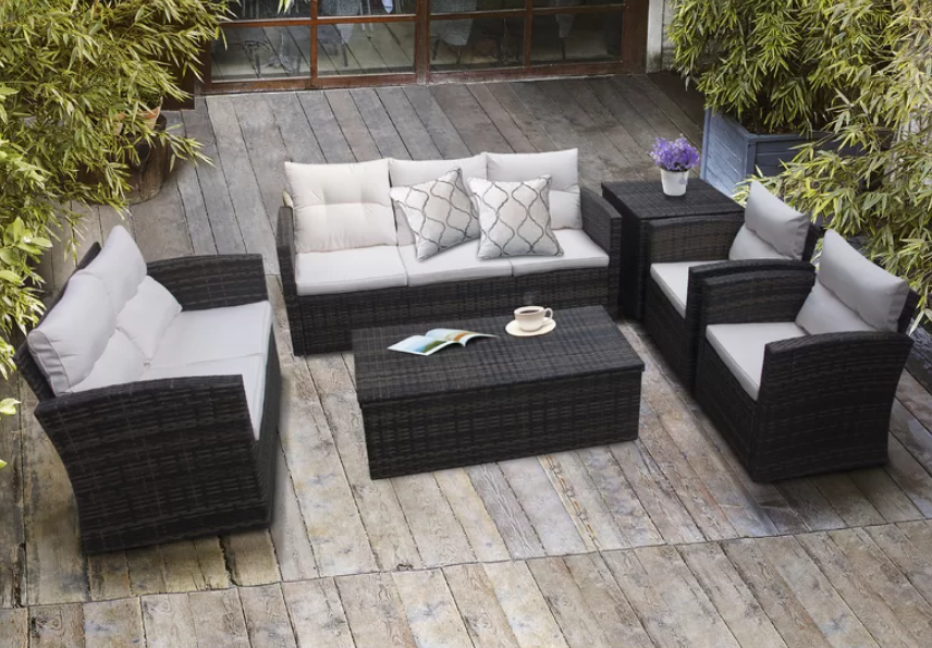 6-Piece Cushioned Patio Set