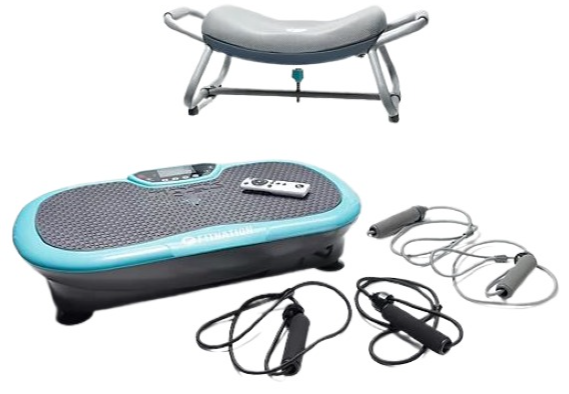 FitNation Rock N' Fit Vibration Plate w/ Padded Seat