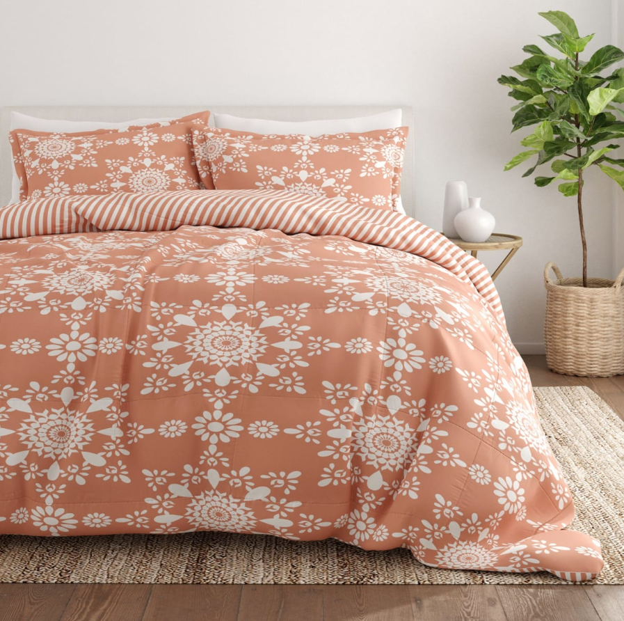 3-Piece Boho Reversible Comforter Sets