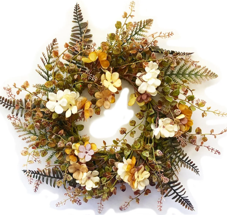 Floral Fall Harvest Wreath