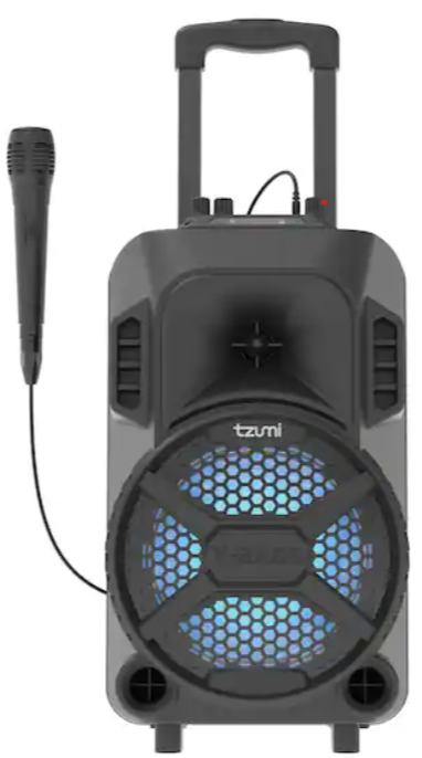 Tzumi Megabass LED Jobsite Speaker w/ Microhpone