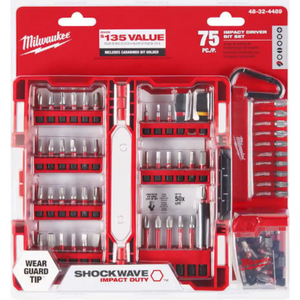 Milwaukee 75-Piece Screw Driver Bit Set w/ Carabiner