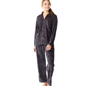 Sonoma Goods For Life Women's Velour Pajama Shirt & Pants Set