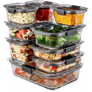 10-Piece Rubbermaid Food Glass Storage Set