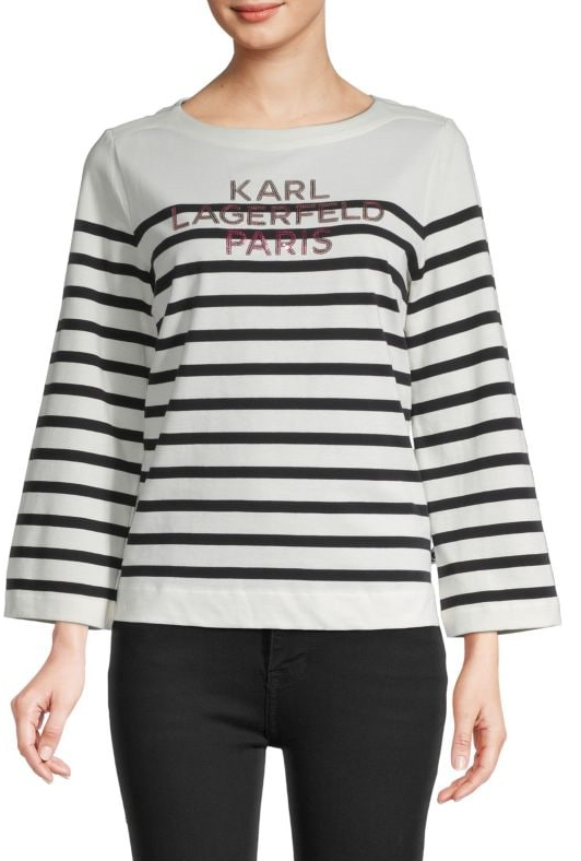 Karl Lagerfeld Women's Long-Sleeve Top