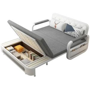 Rolled Arm Twin Storage Sofa Bed