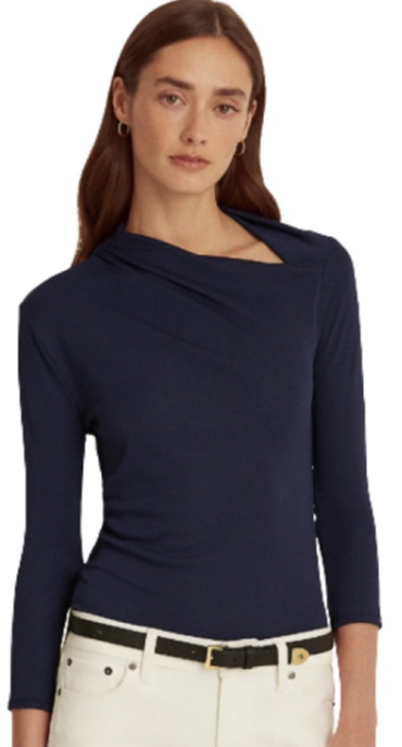 Ralph Lauren Women's Mock-Neck Top