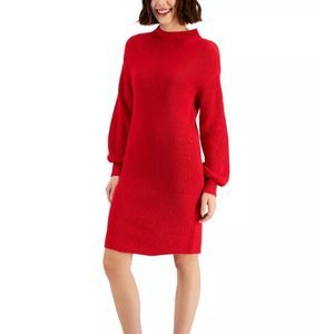 Style& Co Mock-Turtleneck Sweater Dress