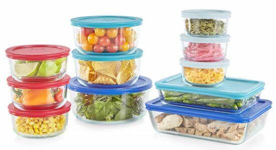 Pyrex 22-Piece Glass Food Storage Set