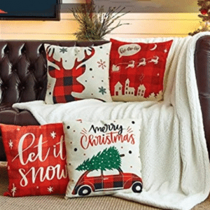 Set of 4 Christmas Pillow Covers