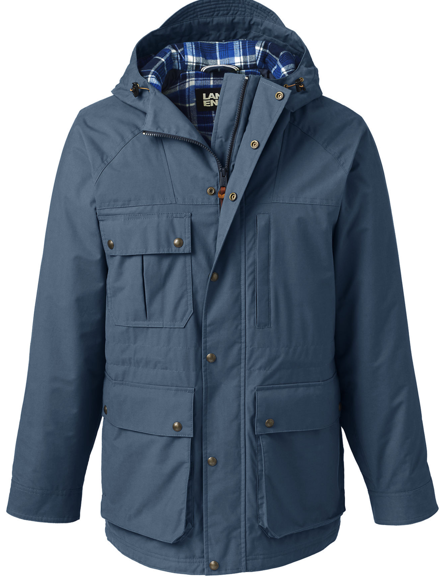 Lands End Men's Bayfield Cotton Parka