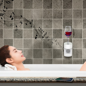 Wireless Shower Speaker w/ Glass Holder