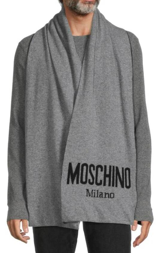 Moschino ​Logo Wool Scarf