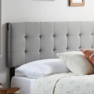 Upholstered Tufted Headboard w/ USB Port