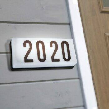 Lighted Wall Address Plaque