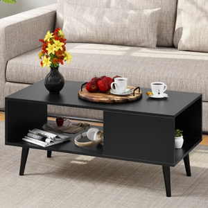 Wood Coffee Table w/ Storage