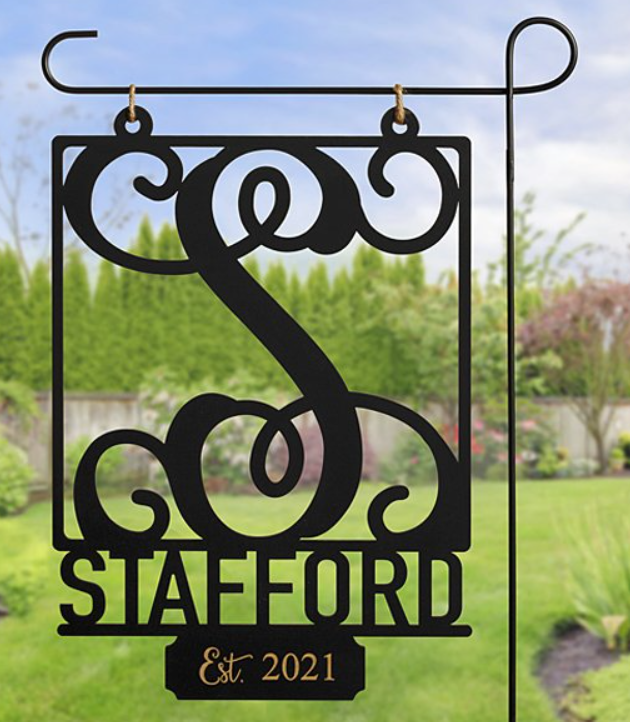 Personalized Hanging Garden Sign