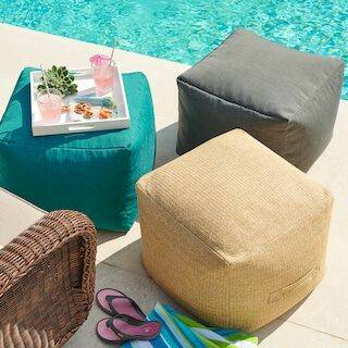 Indoor/Outdoor Square Pouf