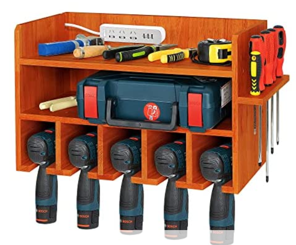 Wall Mount Tool Storage & Charging Station