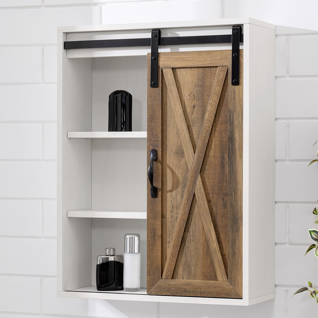 Sliding Barn Door Wall Cabinet