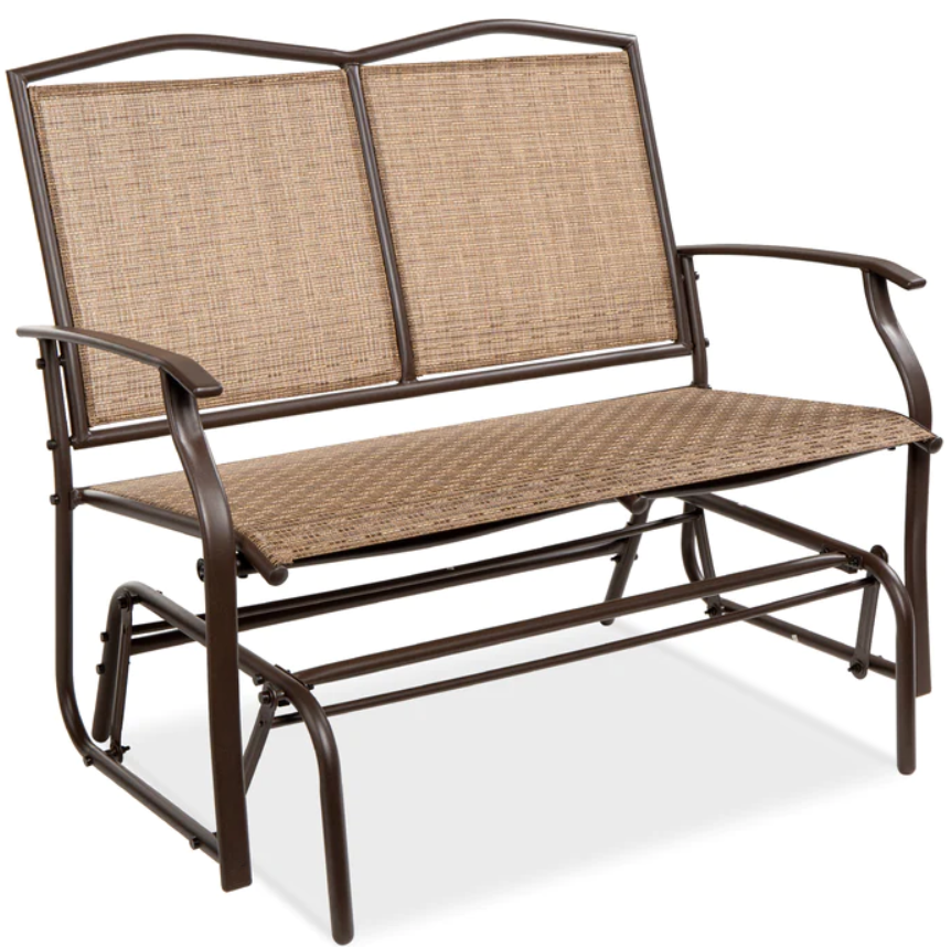 2-Person Patio Loveseat Swing Glider