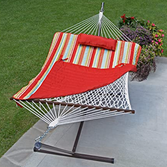 Cotton Rope Steel Stand Hammock