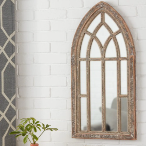 Wood Farmhouse Accent Mirror