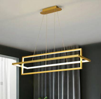 Gold Geometric Kitchen Island Light