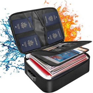 Fireproof File Storage Case w/ Lock