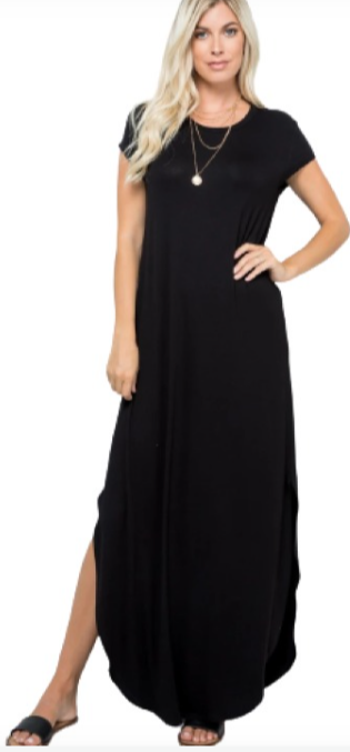 Side Slit Maxi Dress