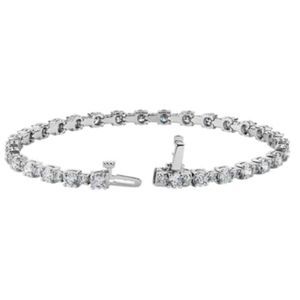 10CTW Moissanite Sterling Silver Tennis Bracelet