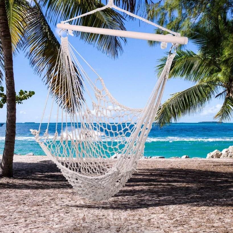 Hanging Rope Hammock Chair