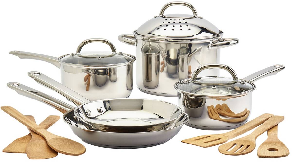 Tabletop Unlimited Stainless Steel 14-Piece Cookware Set