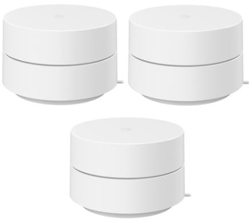 3-Pack Google Dual-Band Mesh Wi-Fi Router