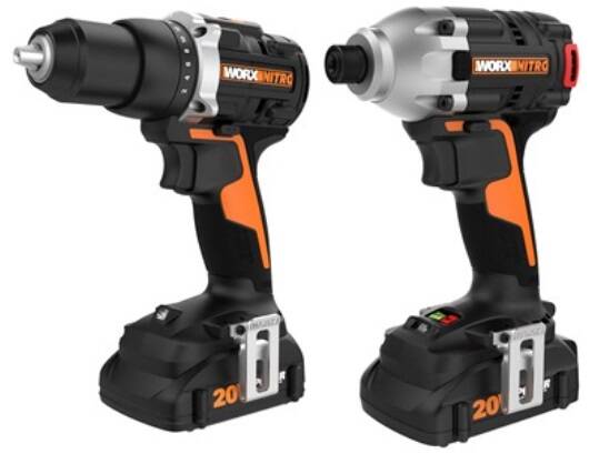 Worx 20V Cordless Impact Driver & Drill Kit