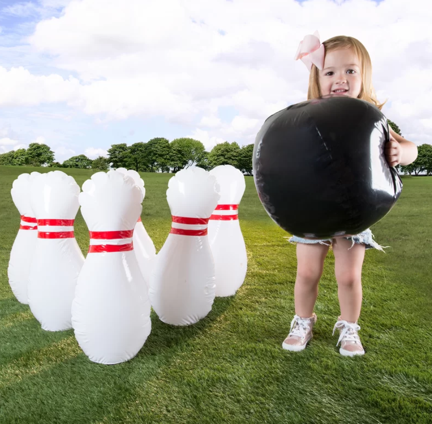 Outdoor Giant Inflatable Bowling Set