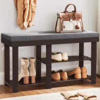 2-Shelf Shoe Rack Bench