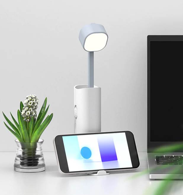 Rechargeable LED Lamp w/ Phone Holder