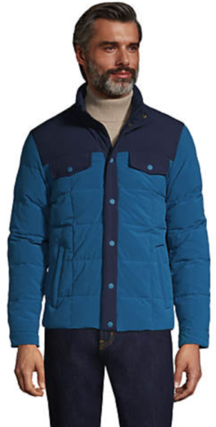 Lands' End Men's Stretch Down Jacket