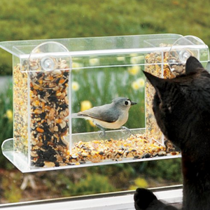 One-Way Mirror Bird Feeder