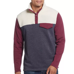 Weatherproof Vintage Men’s Knit & Sherpa Pullover