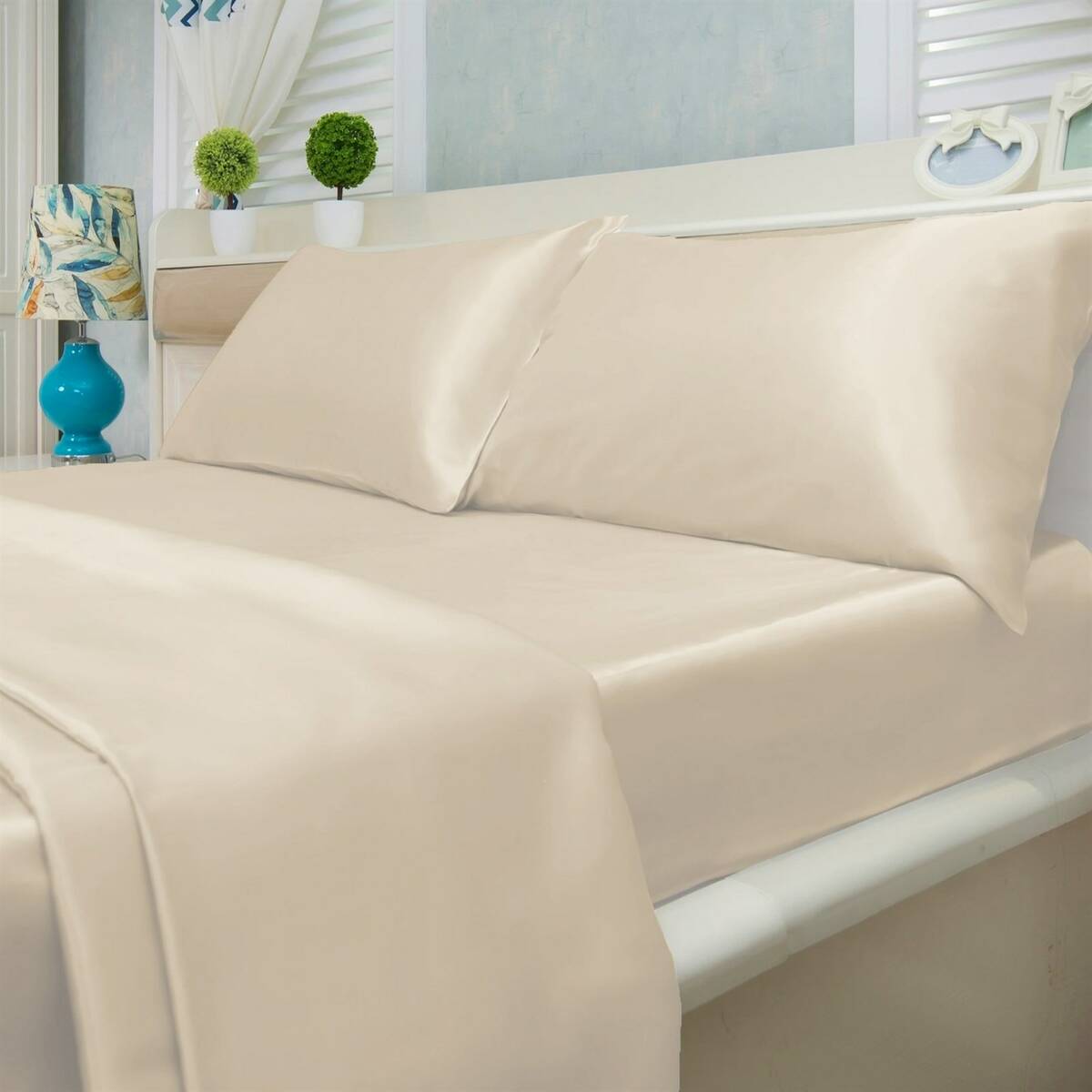 4-Piece Satin Sheet Set