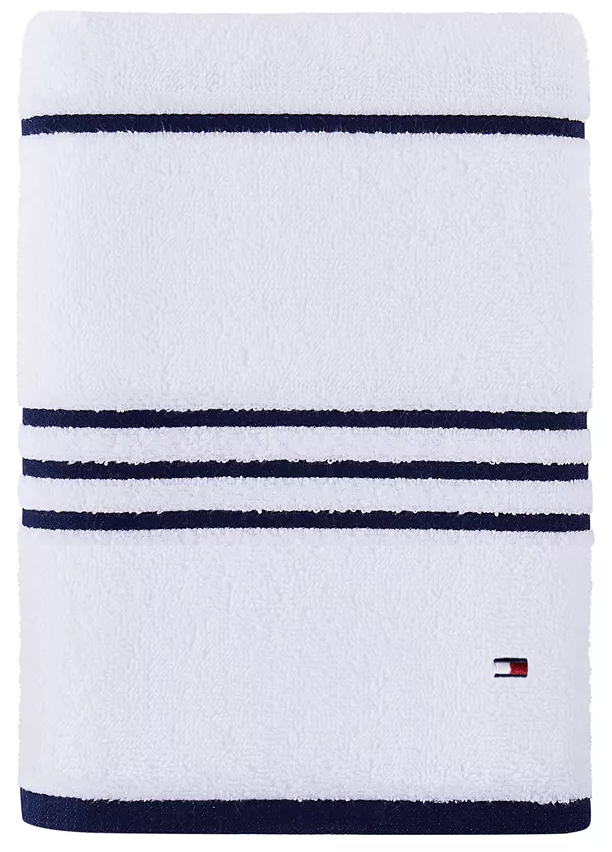 Tommy Hilfiger American Stripe Cotton Bath Towel