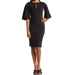 Calvin Klein Belted Sheath Dress