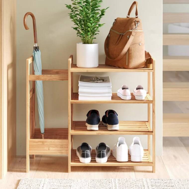 Bamboo Shoe & Storage Rack