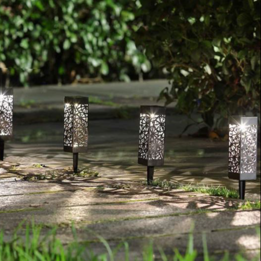 4-Pack Waterproof Solar LED Garden Lights