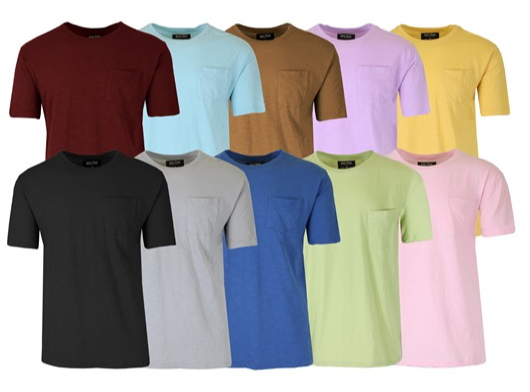 5-Pack Men's Tees w/ Pocket