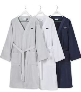 Lacoste Home Pique Bath Robe